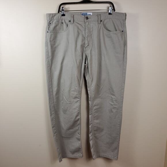 Levi's Tan Straight-Leg 100% Cotton Jeans Size 38x30 - Picture 1 of 11